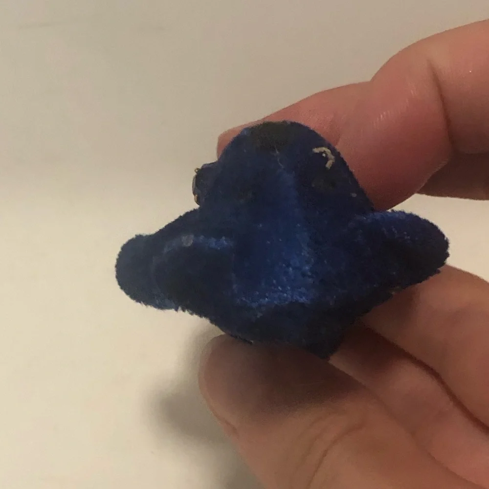 Plush Blue Teddy Bear with Gold Charm (Free with any toy purchase)